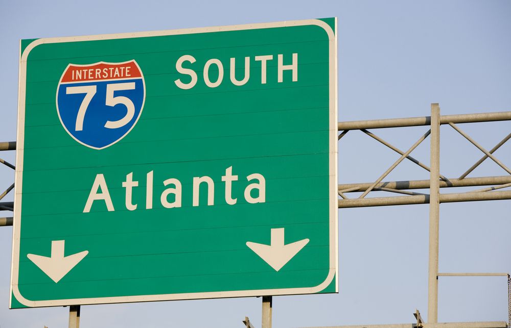 Atlanta highway sign
