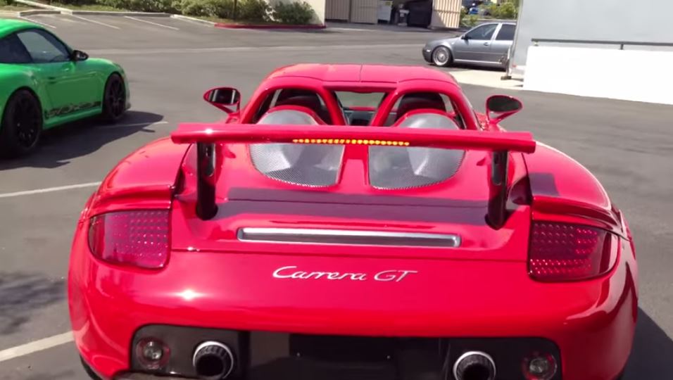 Porsche Carrera GT sports car (YouTube screenshot)