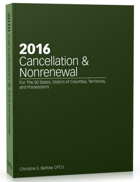 2016 Cancellation & Nonrenewal book cover