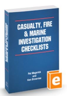 Casualty, Fire and Marine Investigation Checklists, 9th Edition book cover
