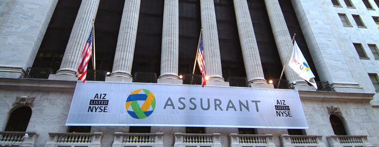 Assurant building and banner