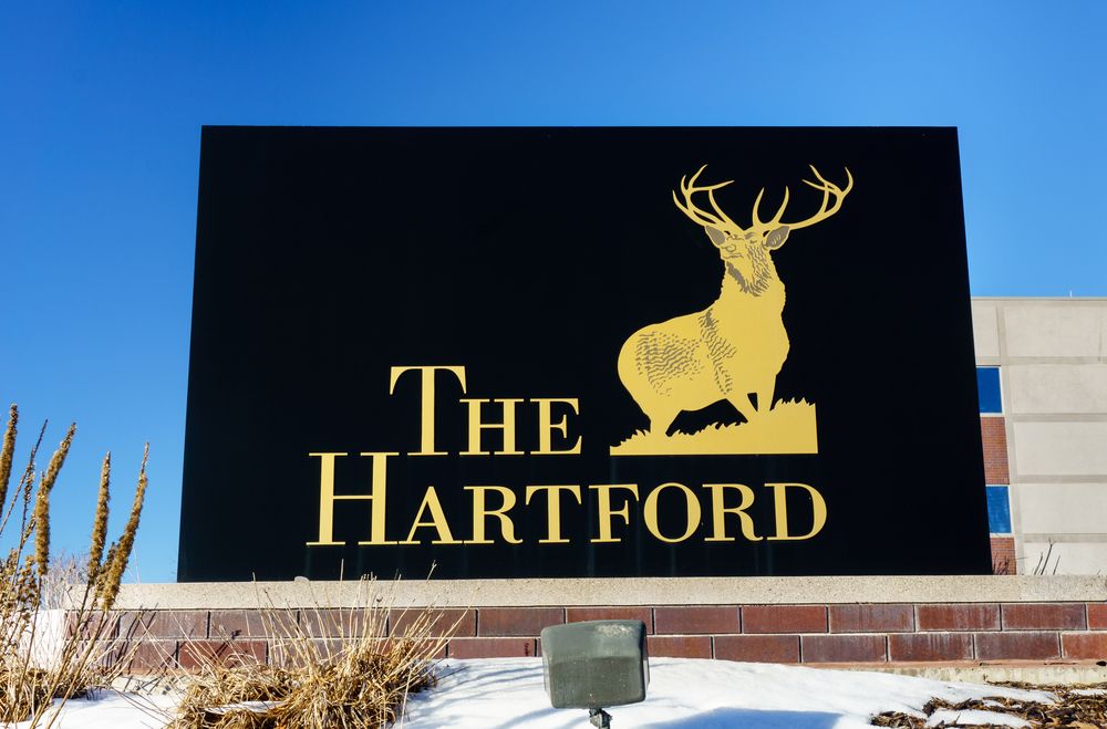 The Hartford insurance sign
