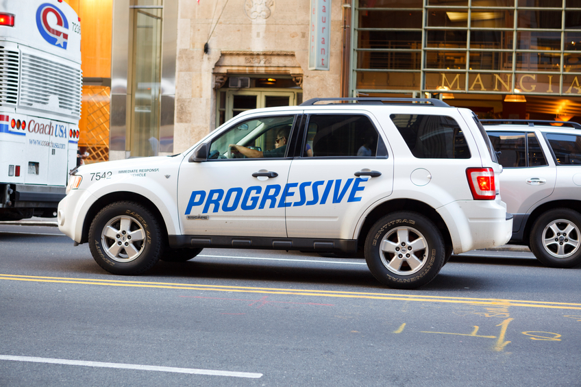 Progressive Insurance vehicle