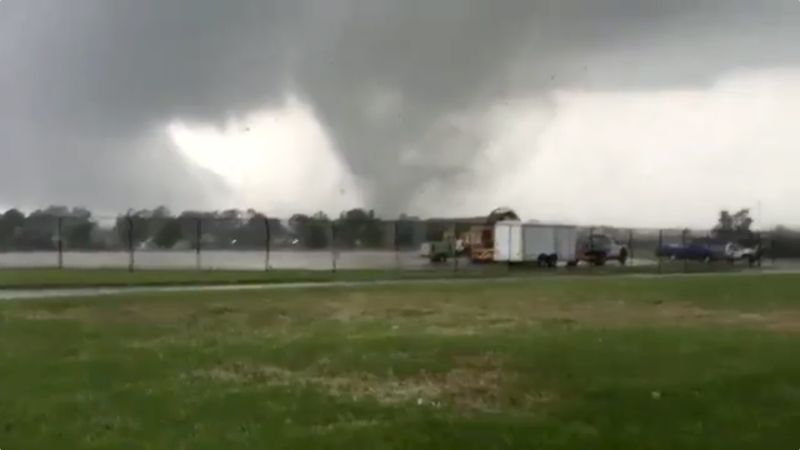This image made from a video shows a tornado 