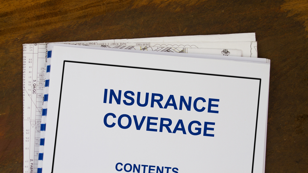 Insurance coverage in spiral bound notebook