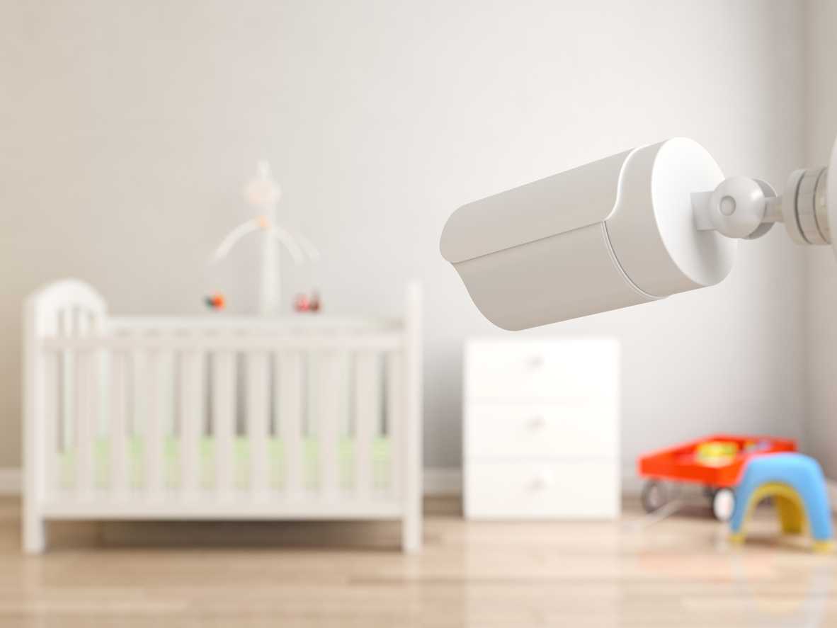 smart technology in a baby's nursery