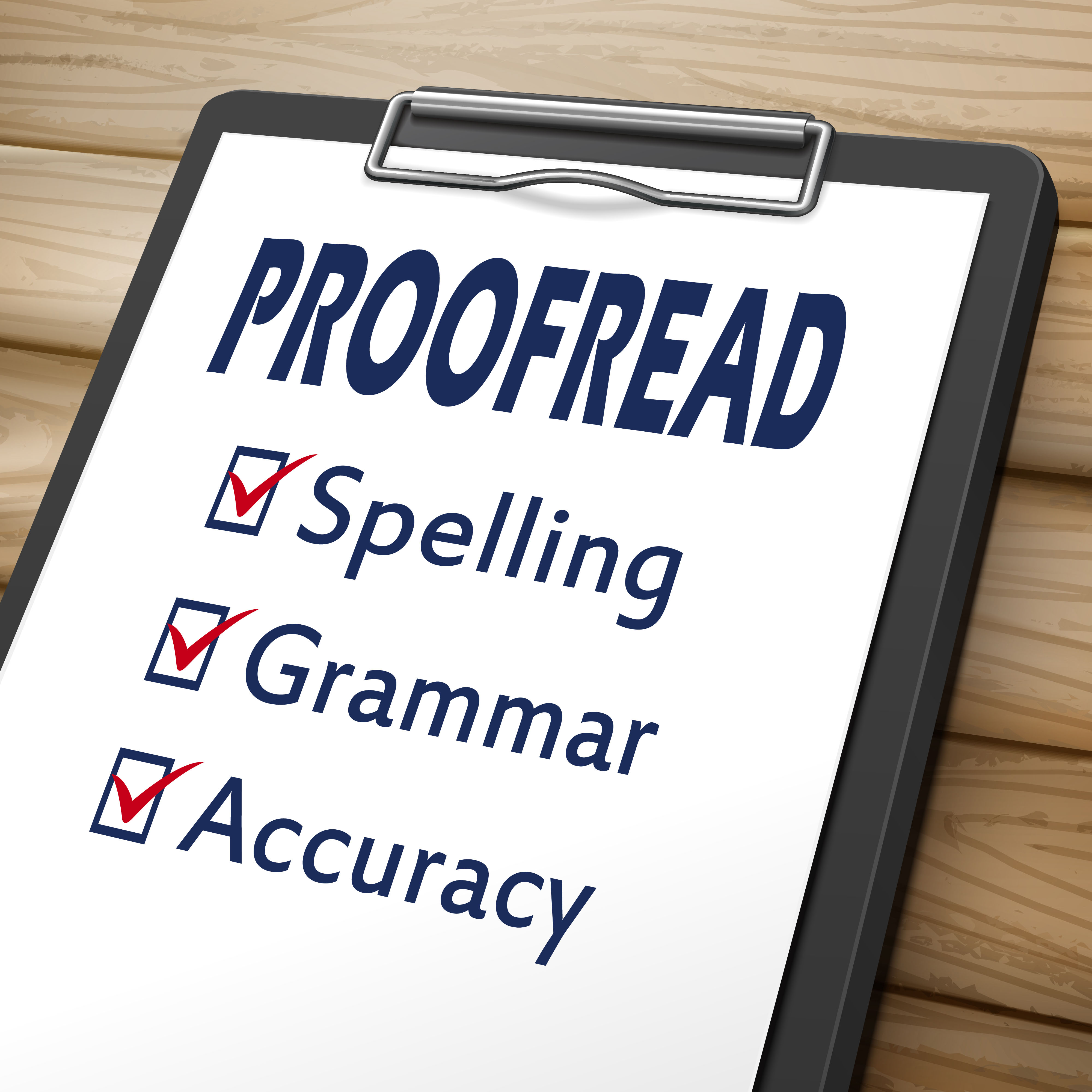 proofreading recommendations