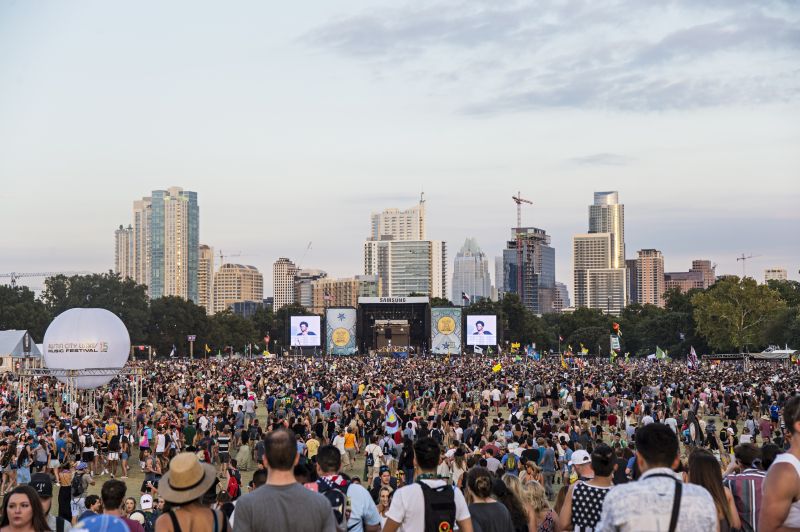 Festival goers at Austin City Limits Music Festival at Zilker Park on Friday, Oct. 7, 2016, in Austin, Texas