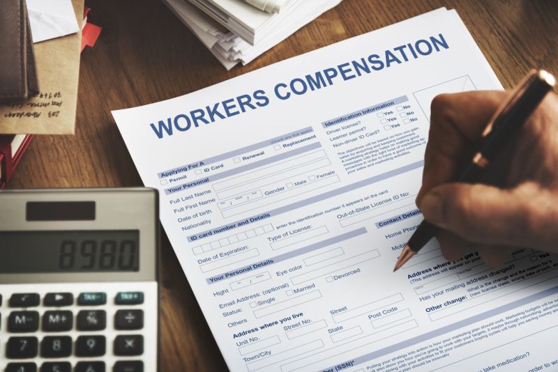 Workers' compensation form and calculator