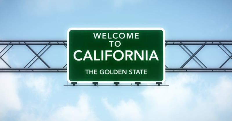 California highway sign