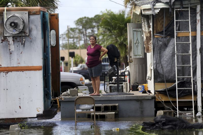 Hurricane Irma damaged rental property
