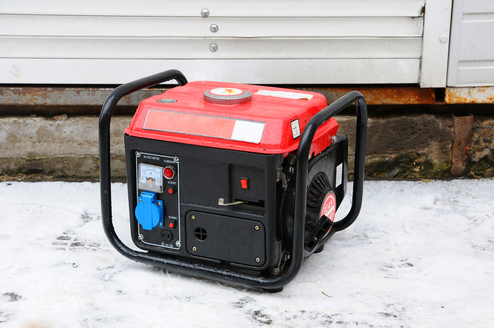 generator used outside in cold weather