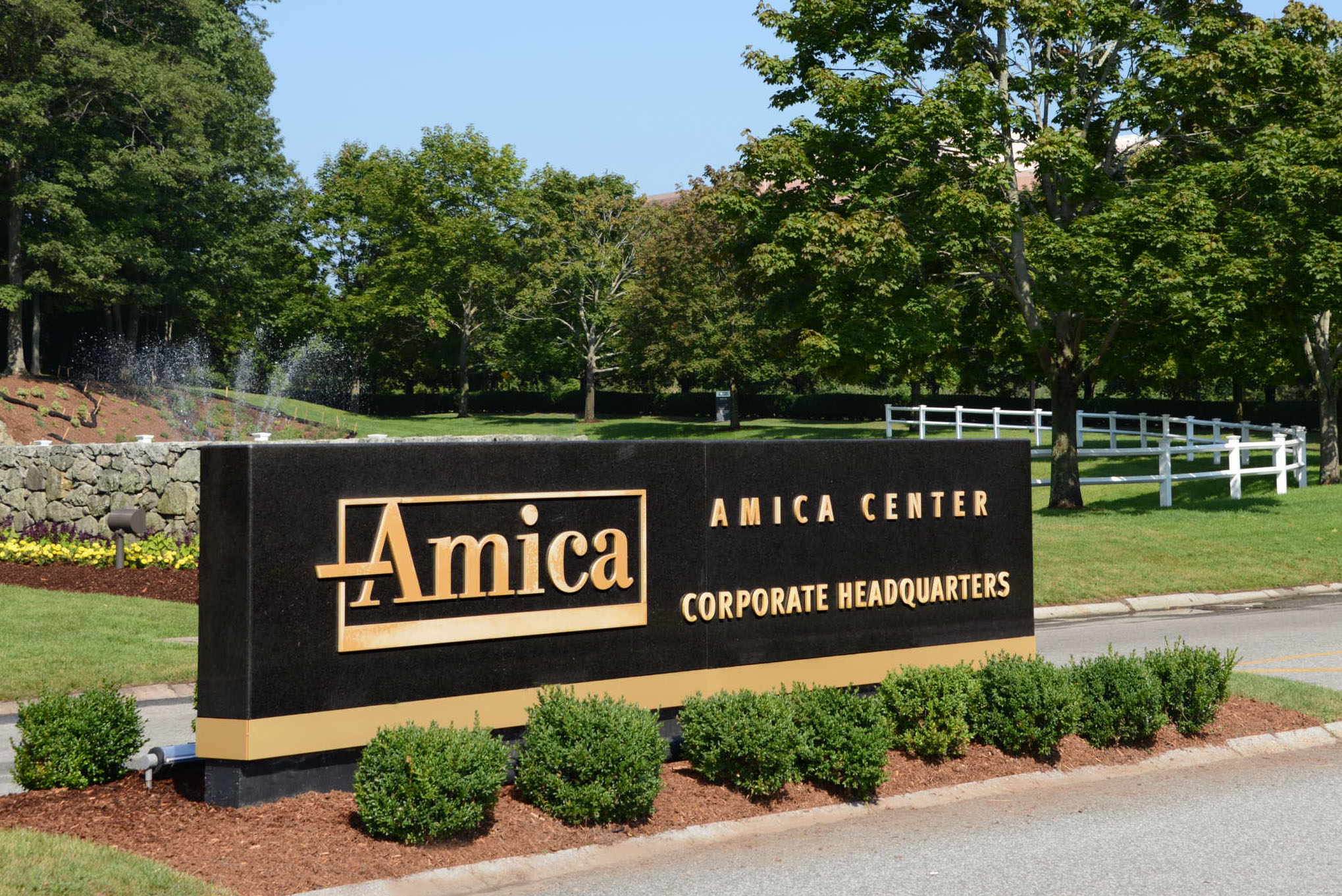 Amica Insurance sign